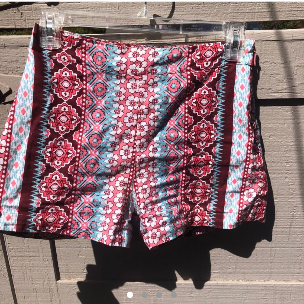 Floral Boho High Waisted Shorts